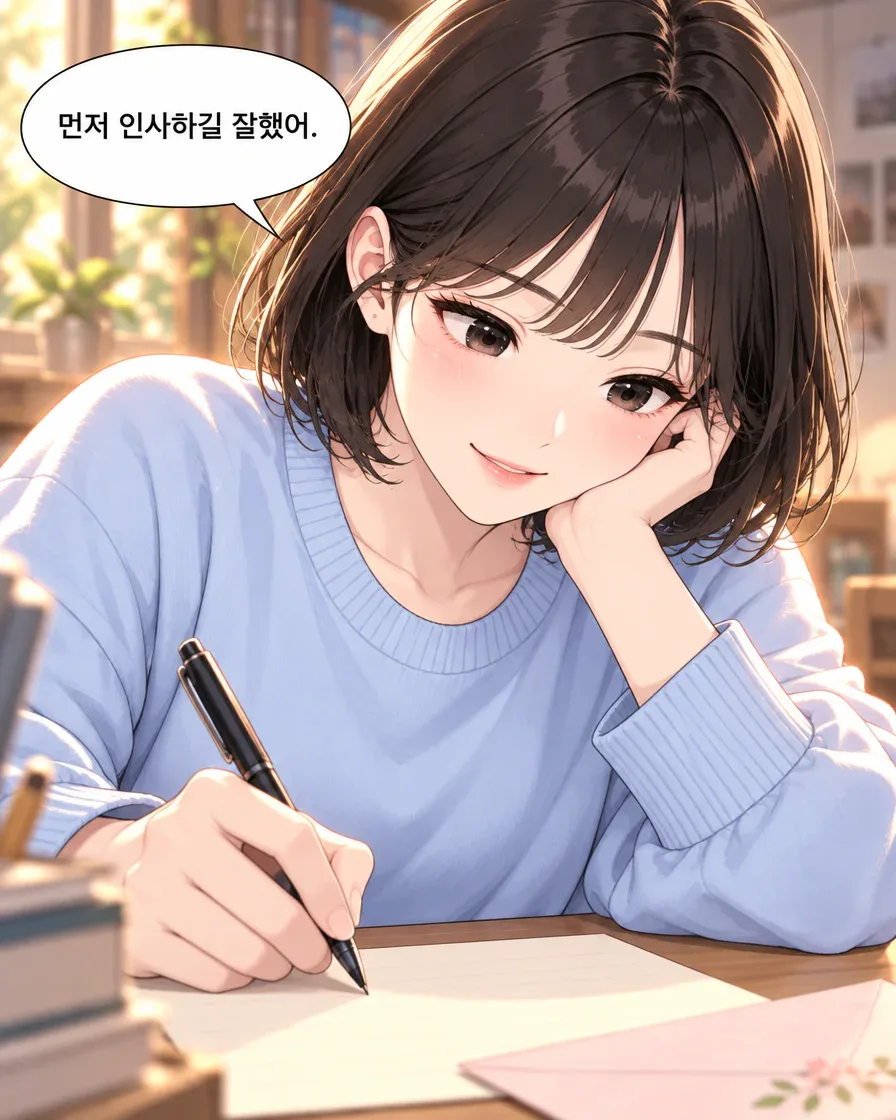미래의 편지를 소재로 한 웹툰, 12컷 중 11번째