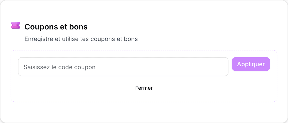 Champ de code et bouton Appliquer dans GenToon