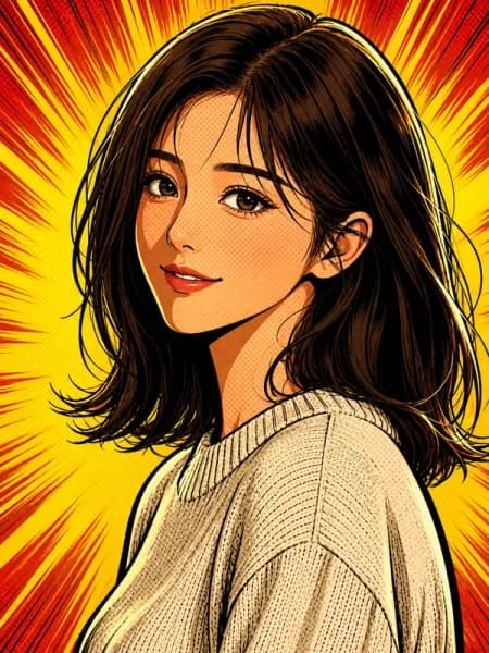 Generatore di fumetti AI · basta una foto o una riga di testo