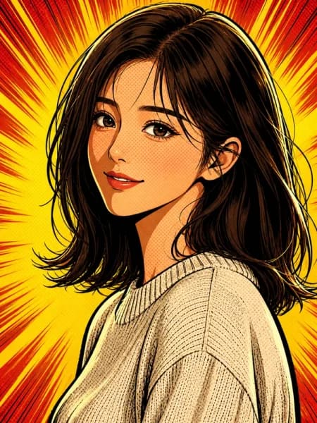 Generatore di fumetti AI · basta una foto o una riga di testo
